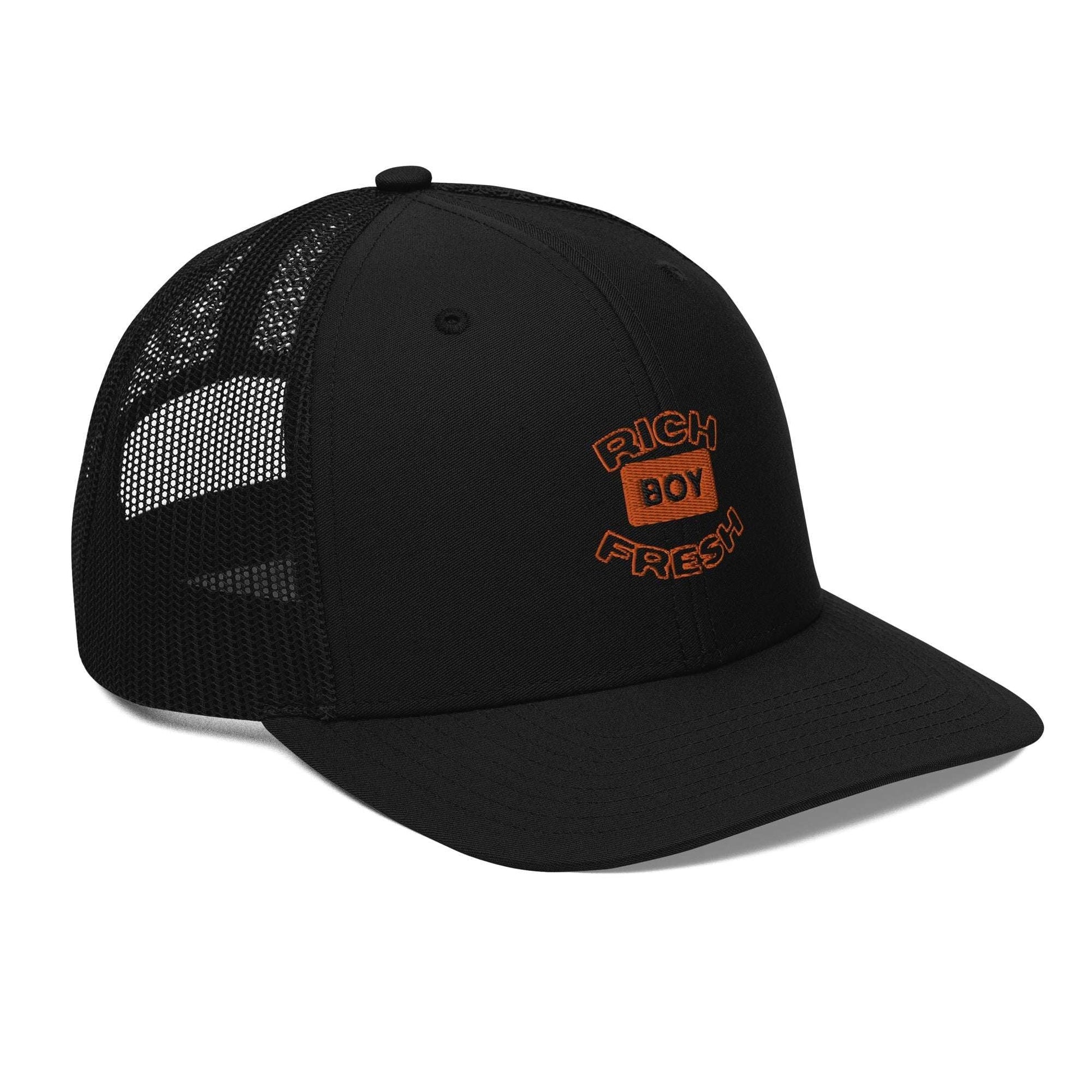 Black Orange And Blue Rich Boy Fresh Hat - Seth Society