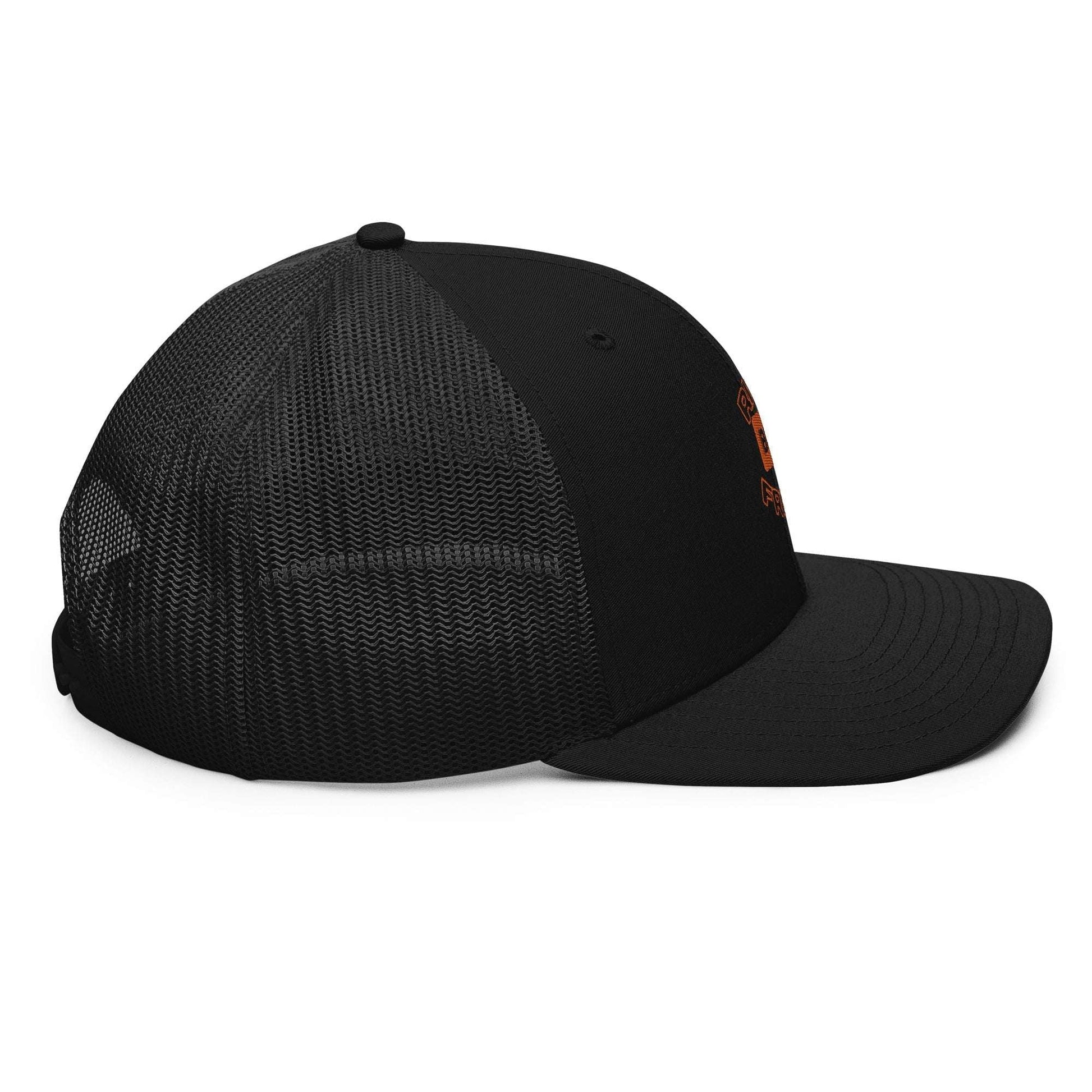 Black Orange And Blue Rich Boy Fresh Hat - Seth Society