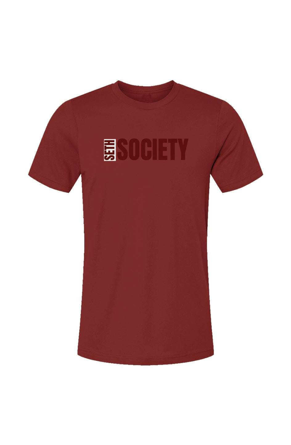 Cardinal Seth Society T-shirt Burgundy Print - Seth Society