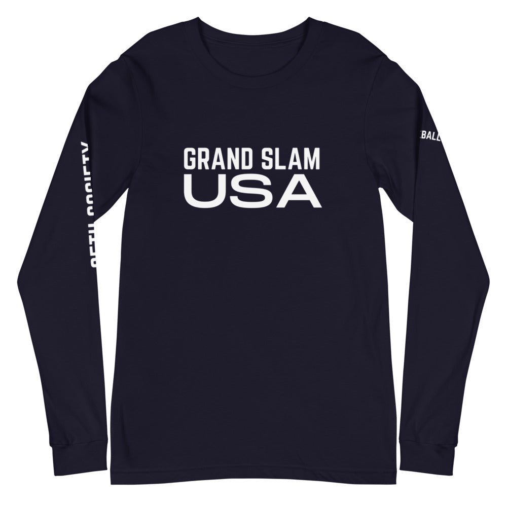 Grand Slam Long Sleeve Baseball Tee For Men - Seth Society