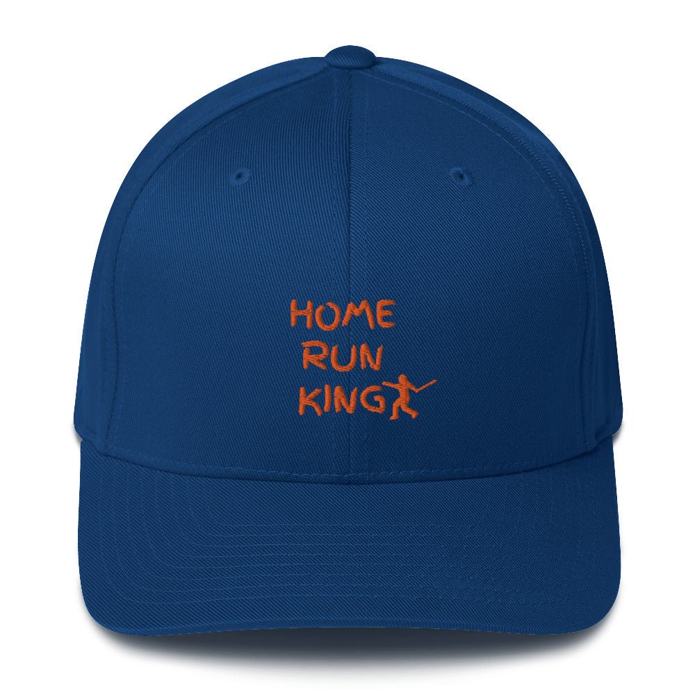 Home Run King Orange Logo Structured Twill Cap - Seth Society