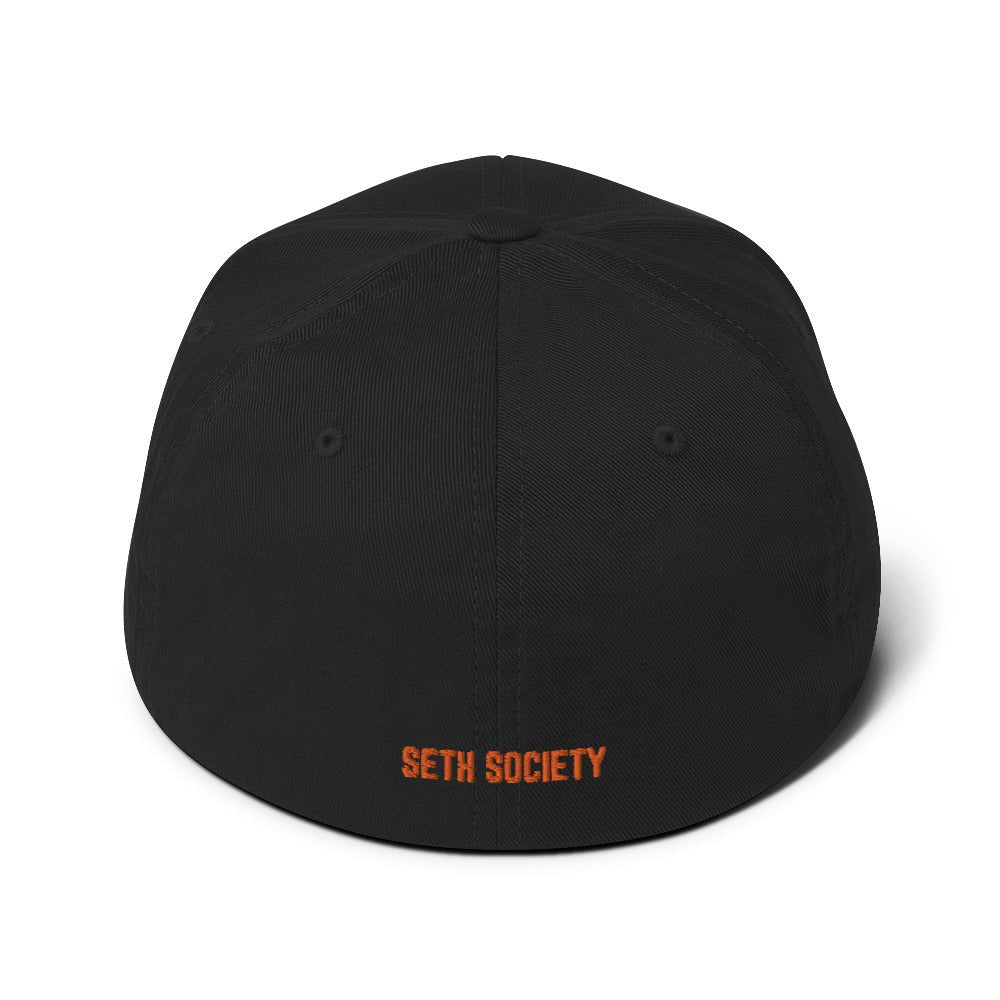 Home Run King Orange Logo Structured Twill Cap - Seth Society