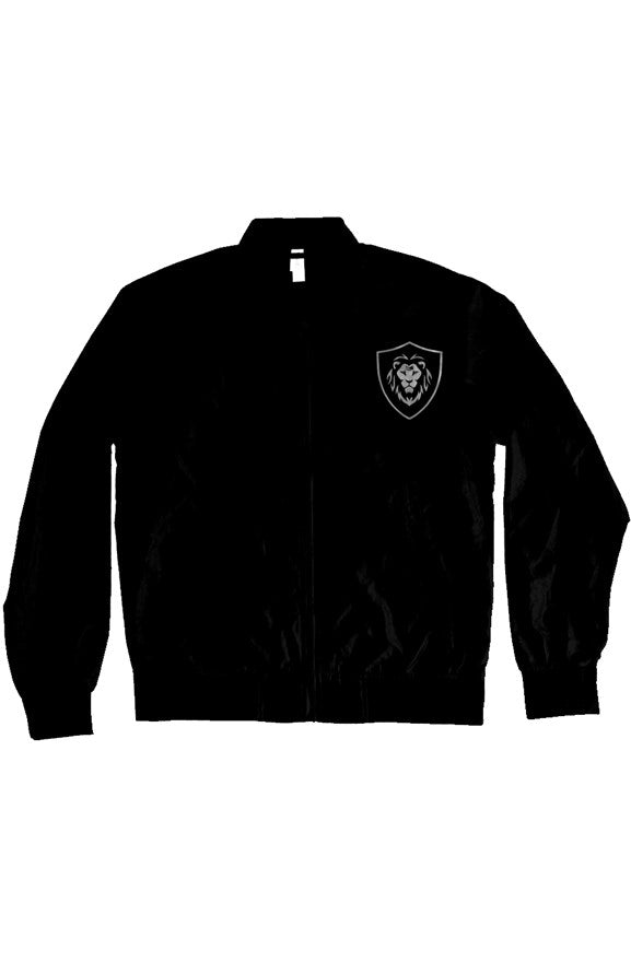 black bomber jacket