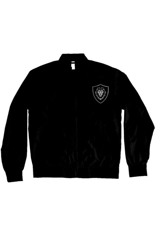 black bomber jacket