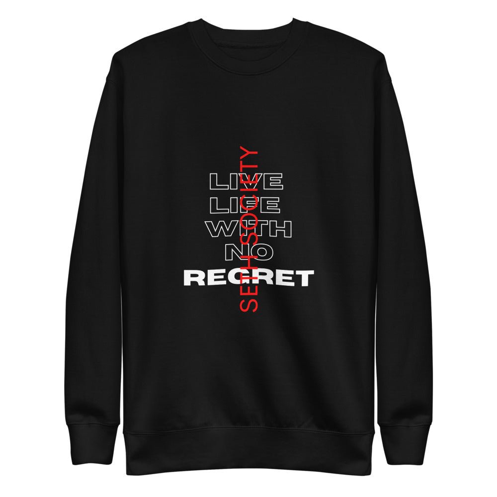 Men's Long Sleeve T-Shirt, Live Life With No Regret - Seth Society