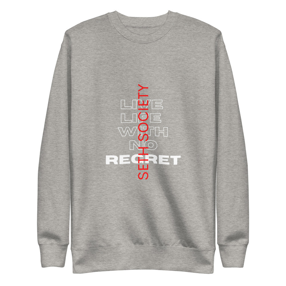 Men's Long Sleeve T-Shirt, Live Life With No Regret - Seth Society