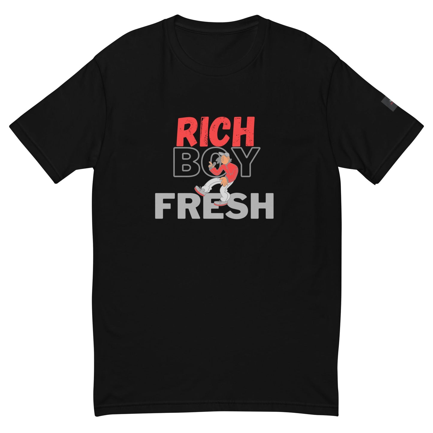 Men's Short Sleeve T-shirt With A Rich Boy Fresh Print, Men's Street Wear 2022 - Seth Society