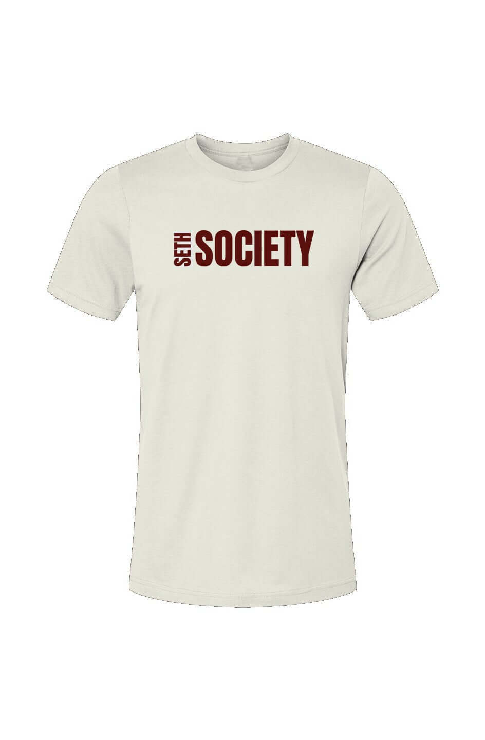 Natural T-shirt Burgundy Print