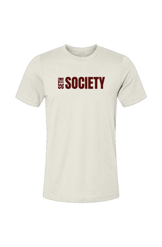 Natural T-shirt Burgundy Print