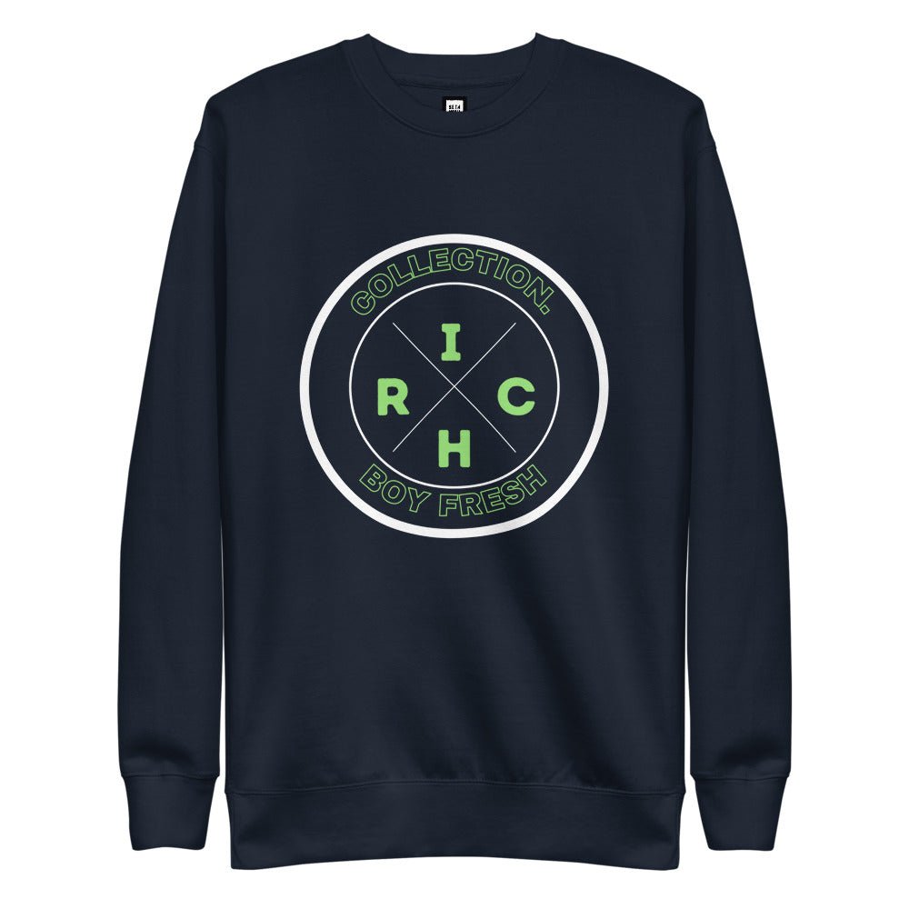 Rich Boy Fresh Lime Green & Black Fleece Pullover - Seth Society