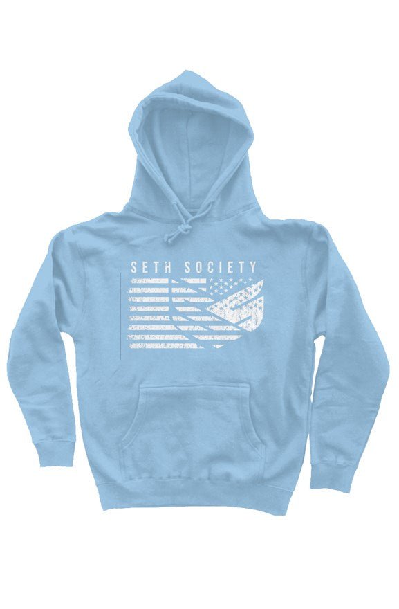 baby blue men's hoodie