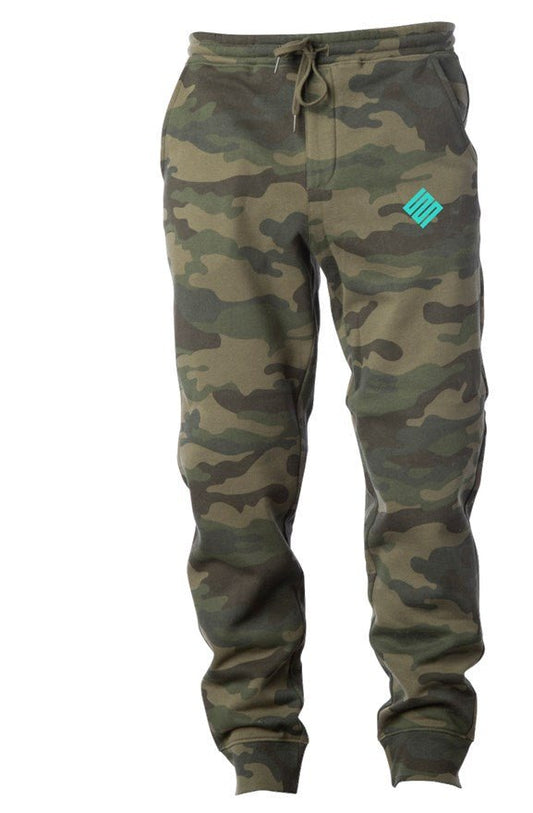 Fashion Up With Seth Society Camo Joggers Turquoise Logo - Seth Society