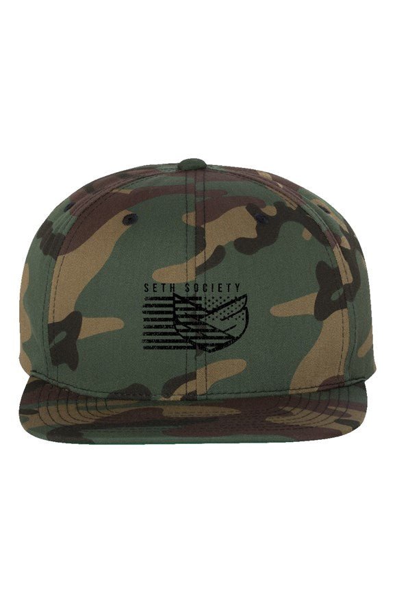 Green Camouflage Snapback