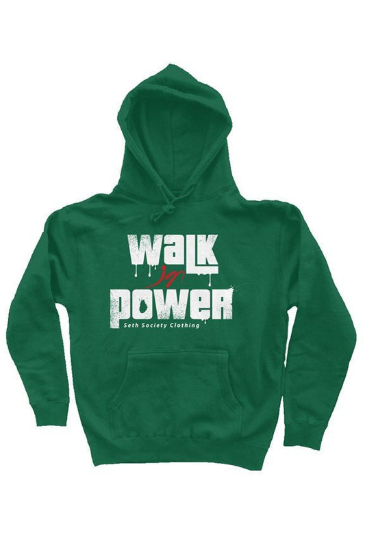 Black owned clothing store, Seth Society Green Hoodie White Print - Seth Society