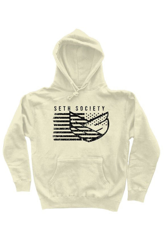 Seth Society Light Yellow Pullover Hoodie Black Logo - Seth Society