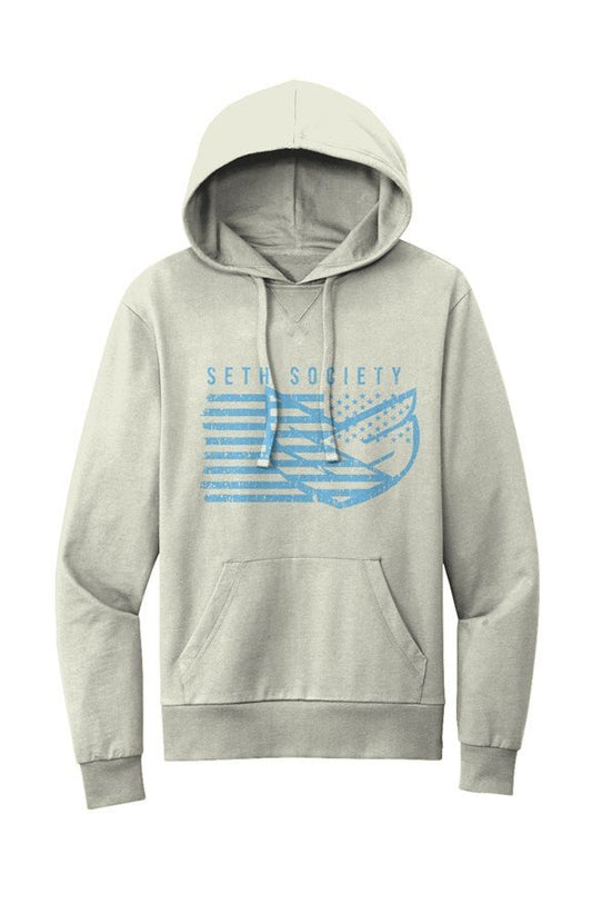 official street wear, Seth Society Limited Ed. Hoodie Baby Blue Logo - Seth Society