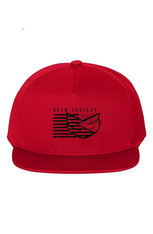 Seth Society Red & Black Snapback Cap - Seth Society