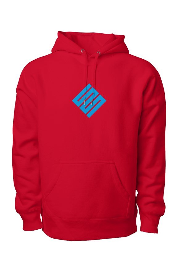 Seth Society Red Premium Hoodie Aqua Logo - Seth Society