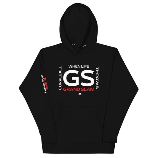 When Life Throws A Curve Ball Black Hoodie - Seth Society